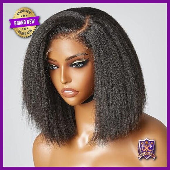 10 Inch Short Bob Human Hair Wig Glueless Lace Front Natural Hairline